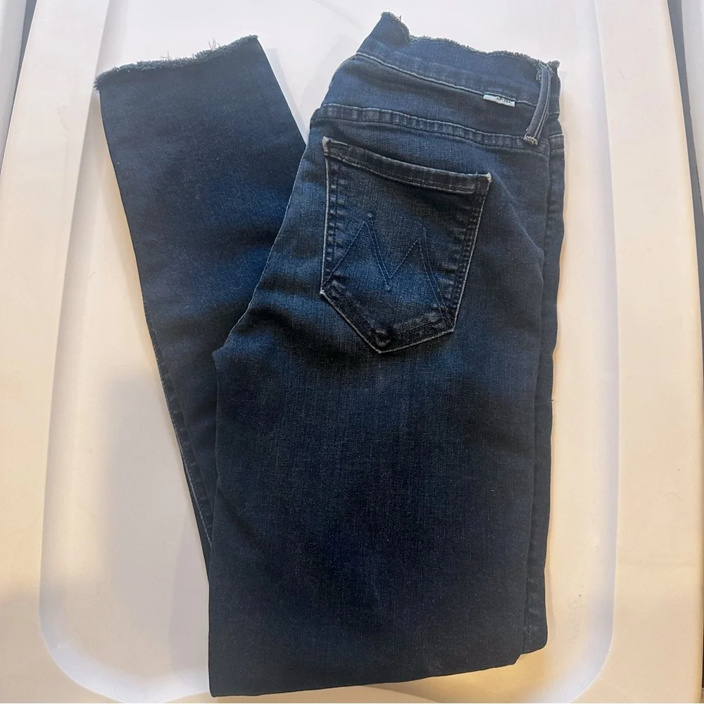 MOTHER Double Fray Charmer Crop Jeans Size 25. - Picture 13 of 13